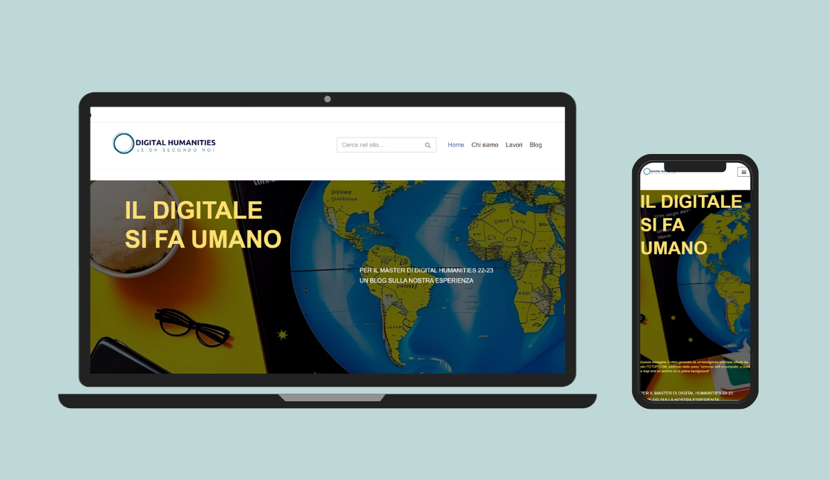 Screenshot sito Wordpress